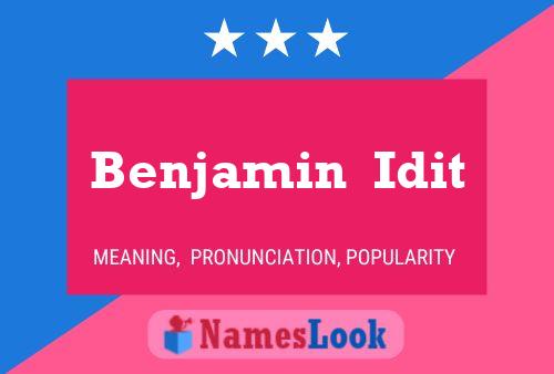 Benjamin  Idit 名字海报