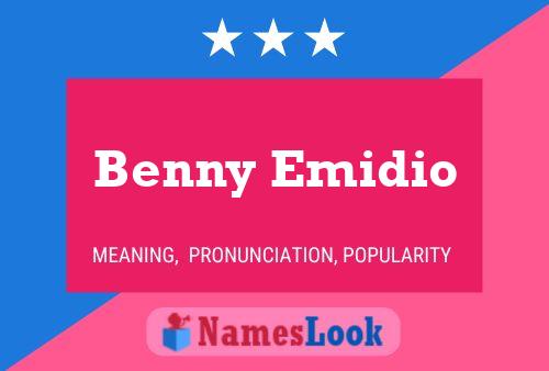 Benny Emidio 名字海报