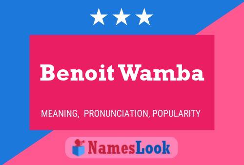 Benoit Wamba 名字海报