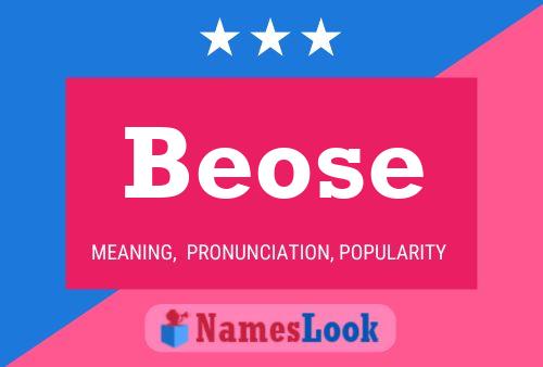 Beose 名字海报