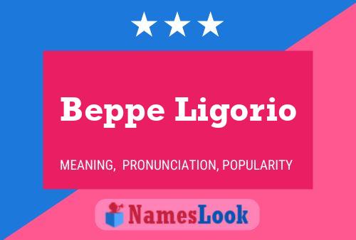 Beppe Ligorio 名字海报