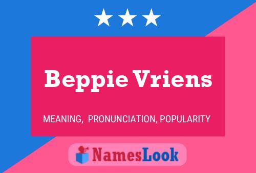 Beppie Vriens 名字海报