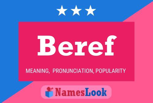 Beref 名字海报