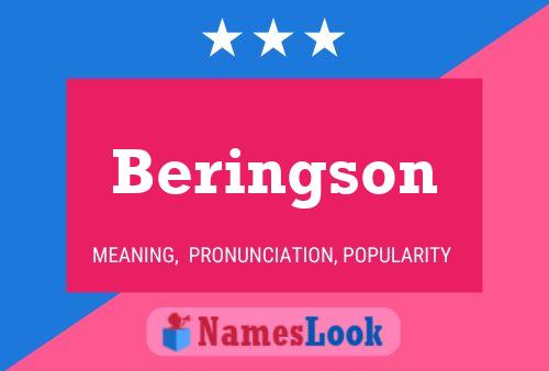 Beringson 名字海报