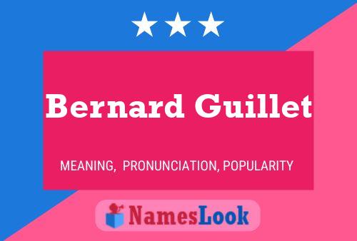 Bernard Guillet 名字海报