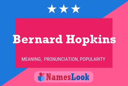 Bernard Hopkins 名字海报