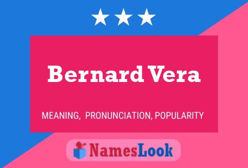 Bernard Vera 名字海报