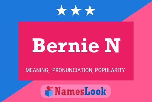 Bernie N 名字海报