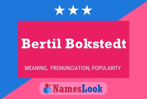 Bertil Bokstedt 名字海报