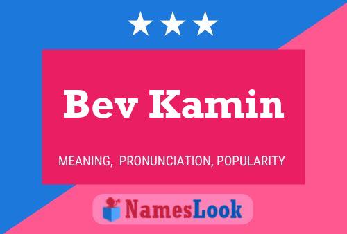 Bev Kamin 名字海报