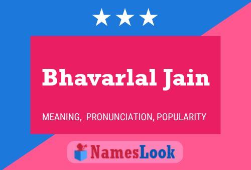 Bhavarlal Jain 名字海报