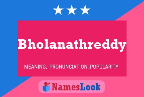 Bholanathreddy 名字海报