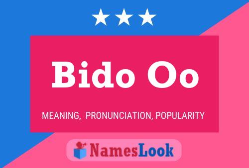 Bido Oo 名字海报