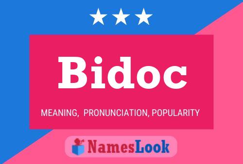 Bidoc 名字海报