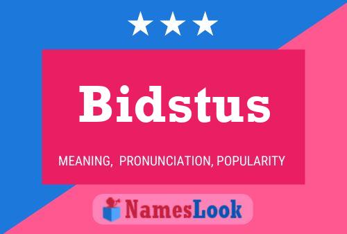 Bidstus 名字海报