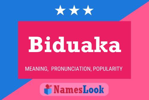 Biduaka 名字海报