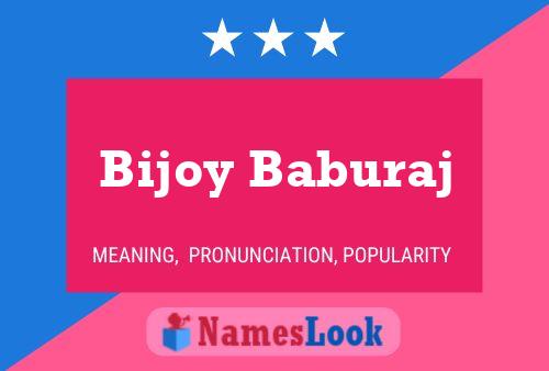 Bijoy Baburaj 名字海报