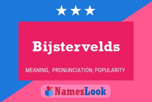 Bijstervelds 名字海报