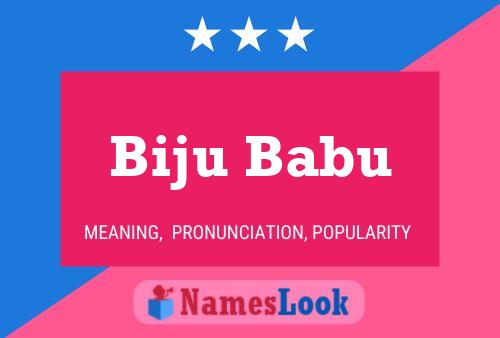 Biju Babu 名字海报