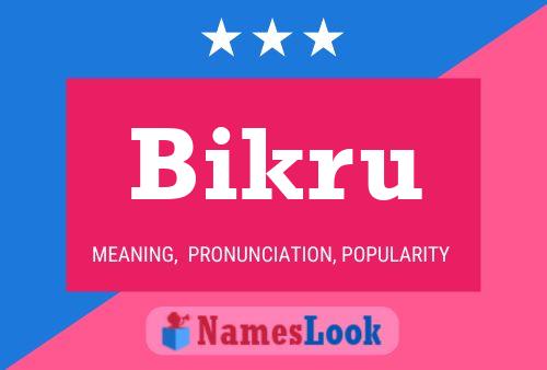 Bikru 名字海报