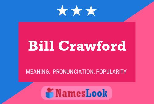 Bill Crawford 名字海报