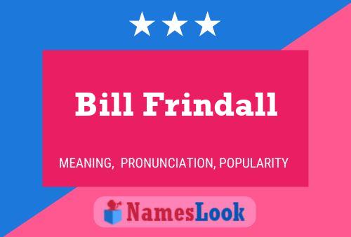 Bill Frindall 名字海报