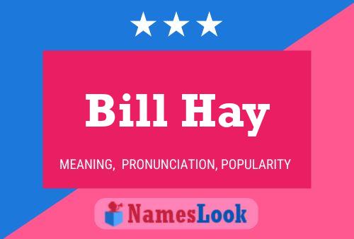 Bill Hay 名字海报