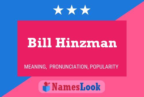 Bill Hinzman 名字海报