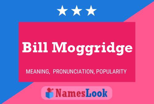 Bill Moggridge 名字海报