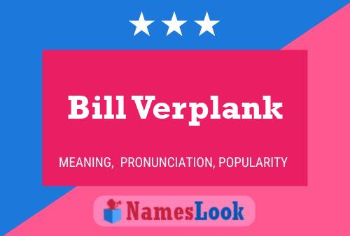 Bill Verplank 名字海报