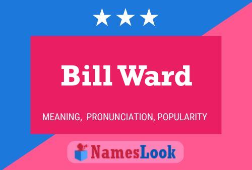 Bill Ward 名字海报