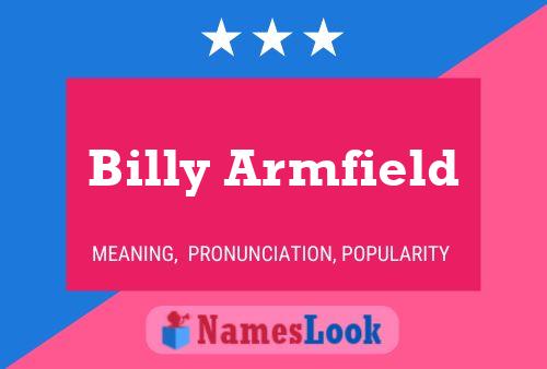 Billy Armfield 名字海报