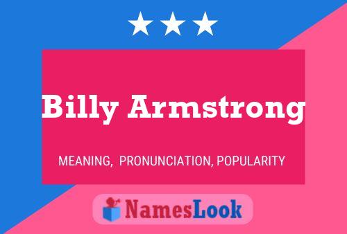 Billy Armstrong 名字海报