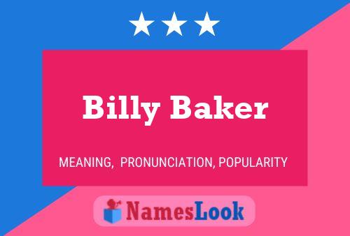 Billy Baker 名字海报