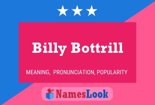 Billy Bottrill 名字海报