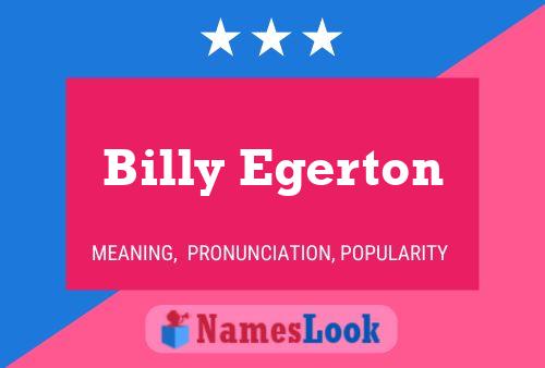 Billy Egerton 名字海报