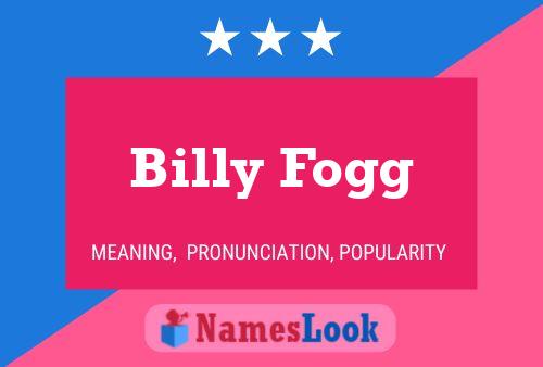 Billy Fogg 名字海报