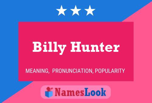 Billy Hunter 名字海报