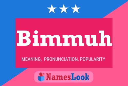 Bimmuh 名字海报