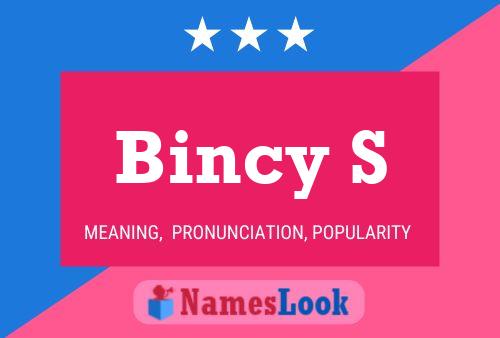 Bincy S 名字海报