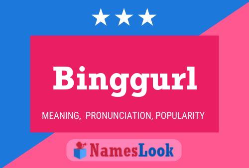 Binggurl 名字海报