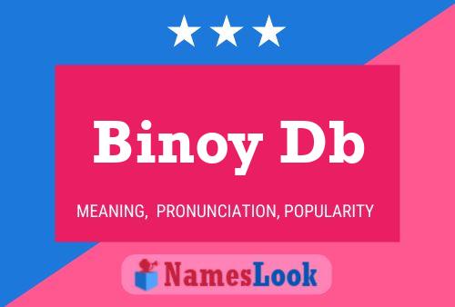 Binoy Db 名字海报