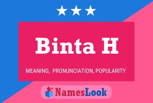 Binta H 名字海报