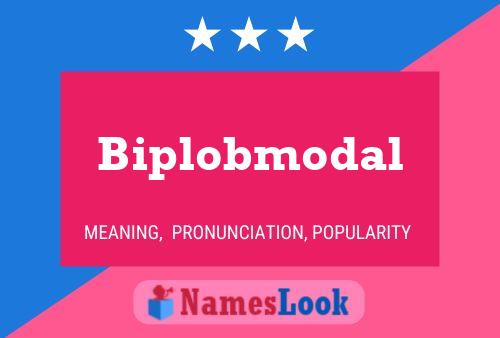 Biplobmodal 名字海报