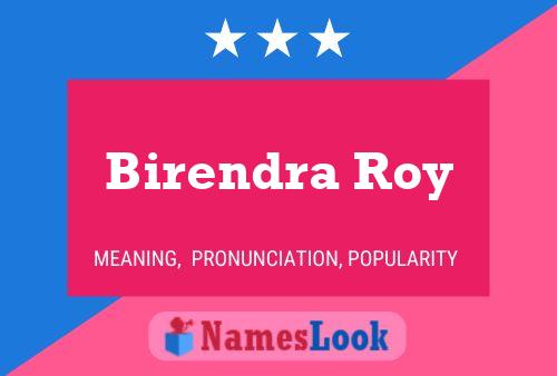 Birendra Roy 名字海报