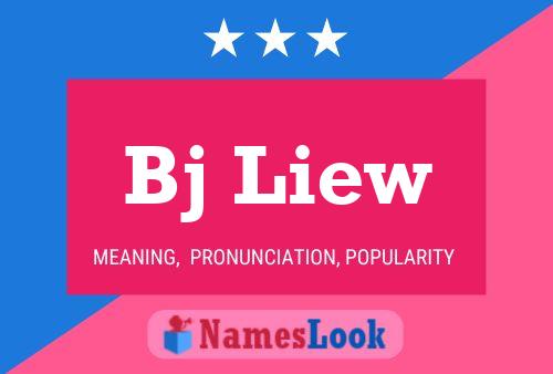 Bj Liew 名字海报