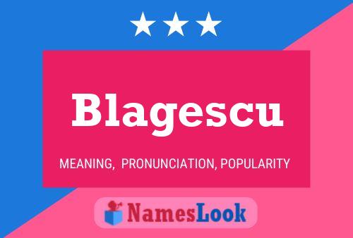 Blagescu 名字海报