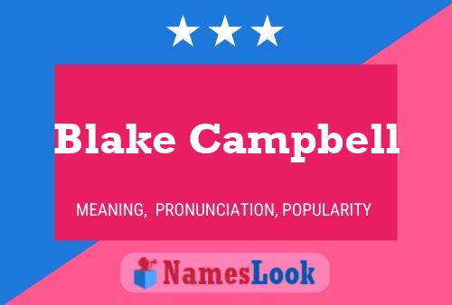 Blake Campbell 名字海报