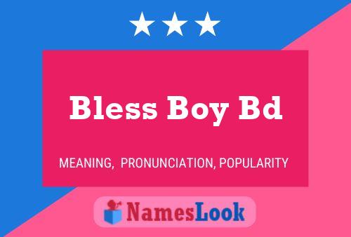 Bless Boy Bd 名字海报