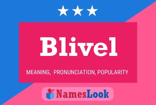 Blivel 名字海报